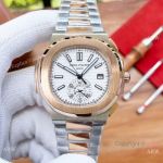 Faux Patek Philippe Nautilus 5980 Auto Watch Two Tone Rose Gold